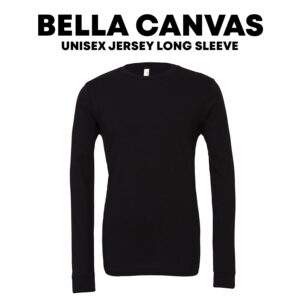 BELLA+CANVAS Jersey Long Sleeve Tee 3501 - 12"x16" Print